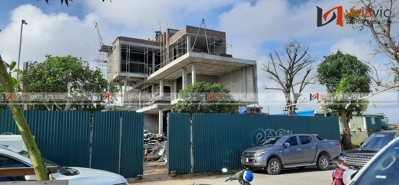Thi công biệt thự hiện đại 3 tầng 220m2 (CĐT: Mr Nhật- Quảng Bình) TCBT2218
