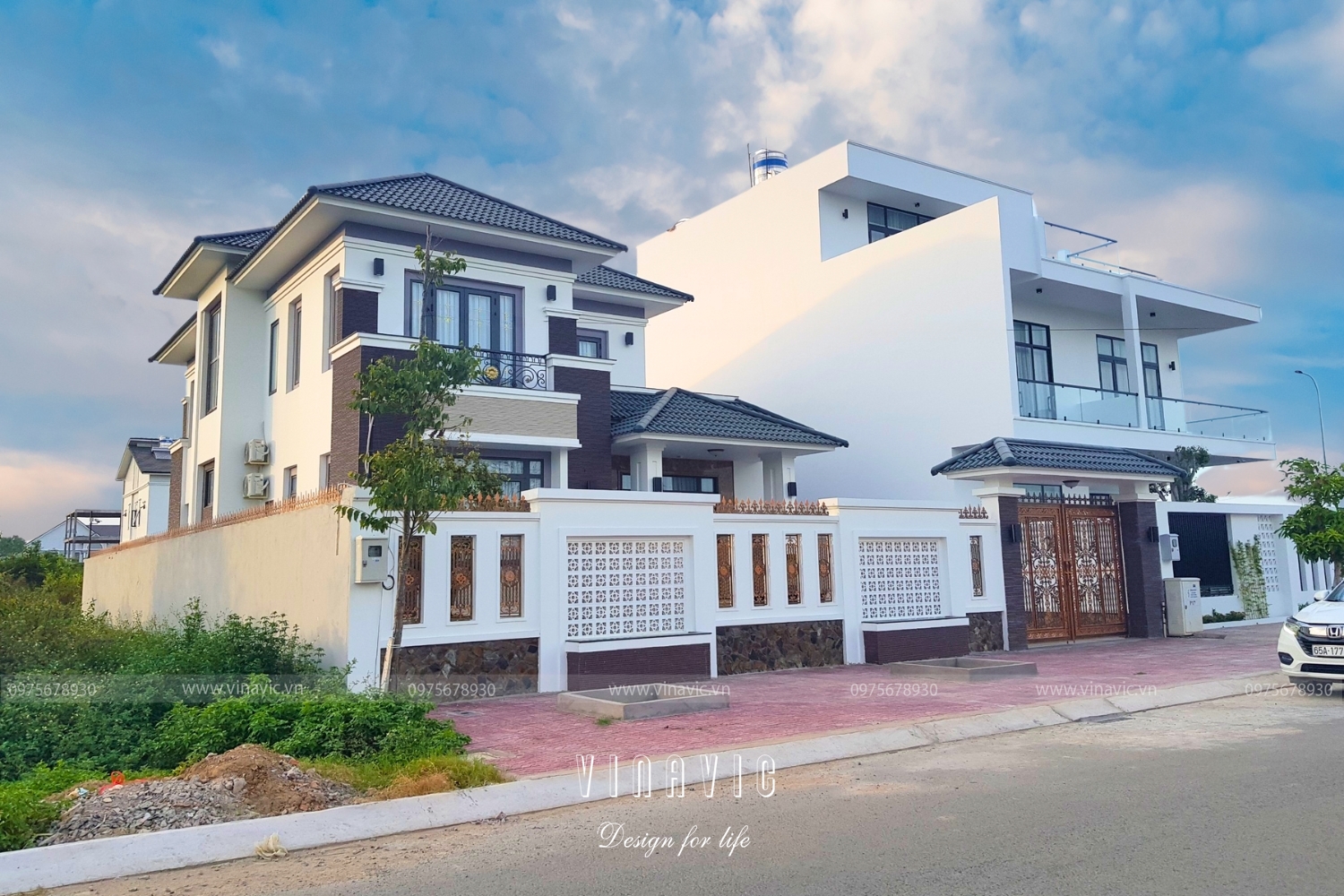 Thi công biệt thự 2 tầng hiện đại