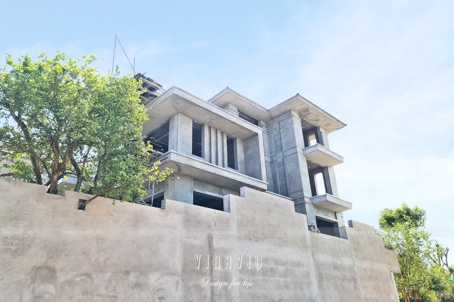 Thi công biệt thự 4 tầng hiện đại 180m2 (CĐT: Mr Nam - Nghệ An) TCBT2222