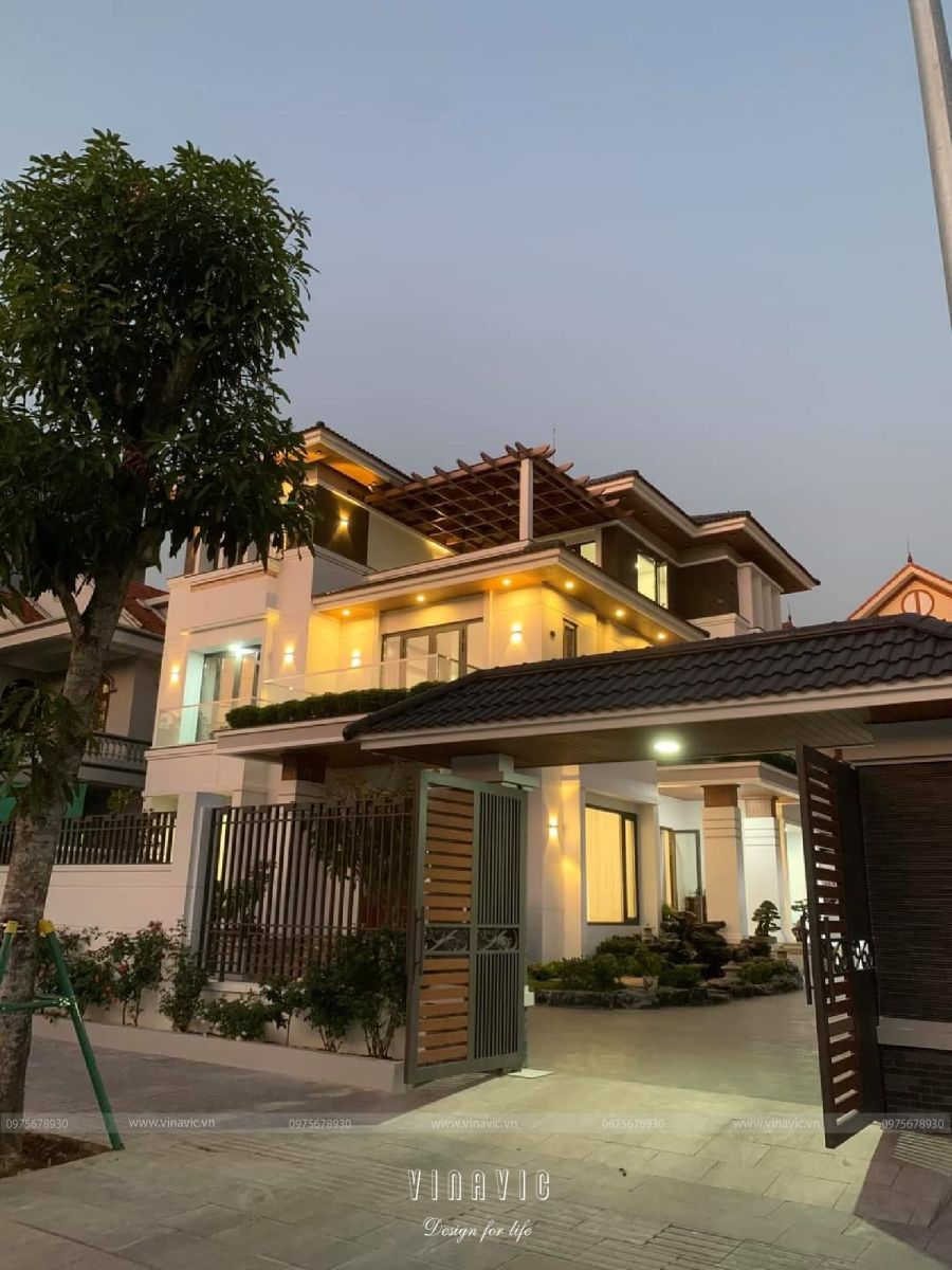 Thi công biệt thự hiện đại 200m2 3 tầng (CĐT: Mr Huy - Quảng Ninh) TCBT2223