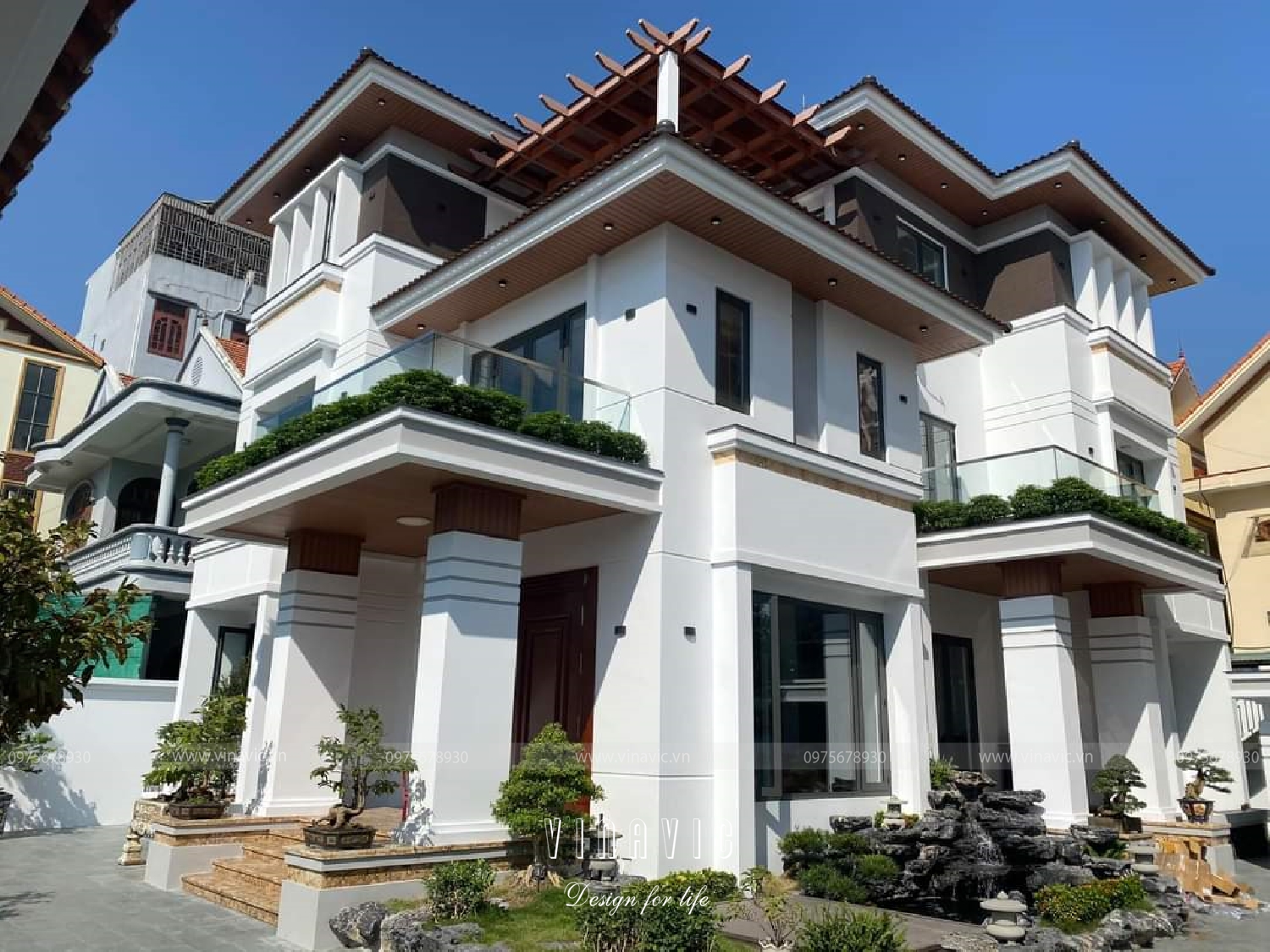 Thi công biệt thự hiện đại 200m2 3 tầng (CĐT: Mr Huy - Quảng Ninh) TCBT2223