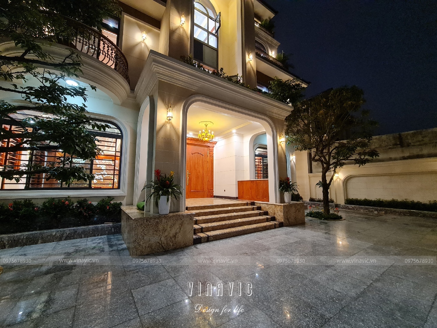 Thi công biệt thự 4 tầng tân cổ điển 223m2 (CĐT: Mrs Liên - Nghệ An) TCBT2224