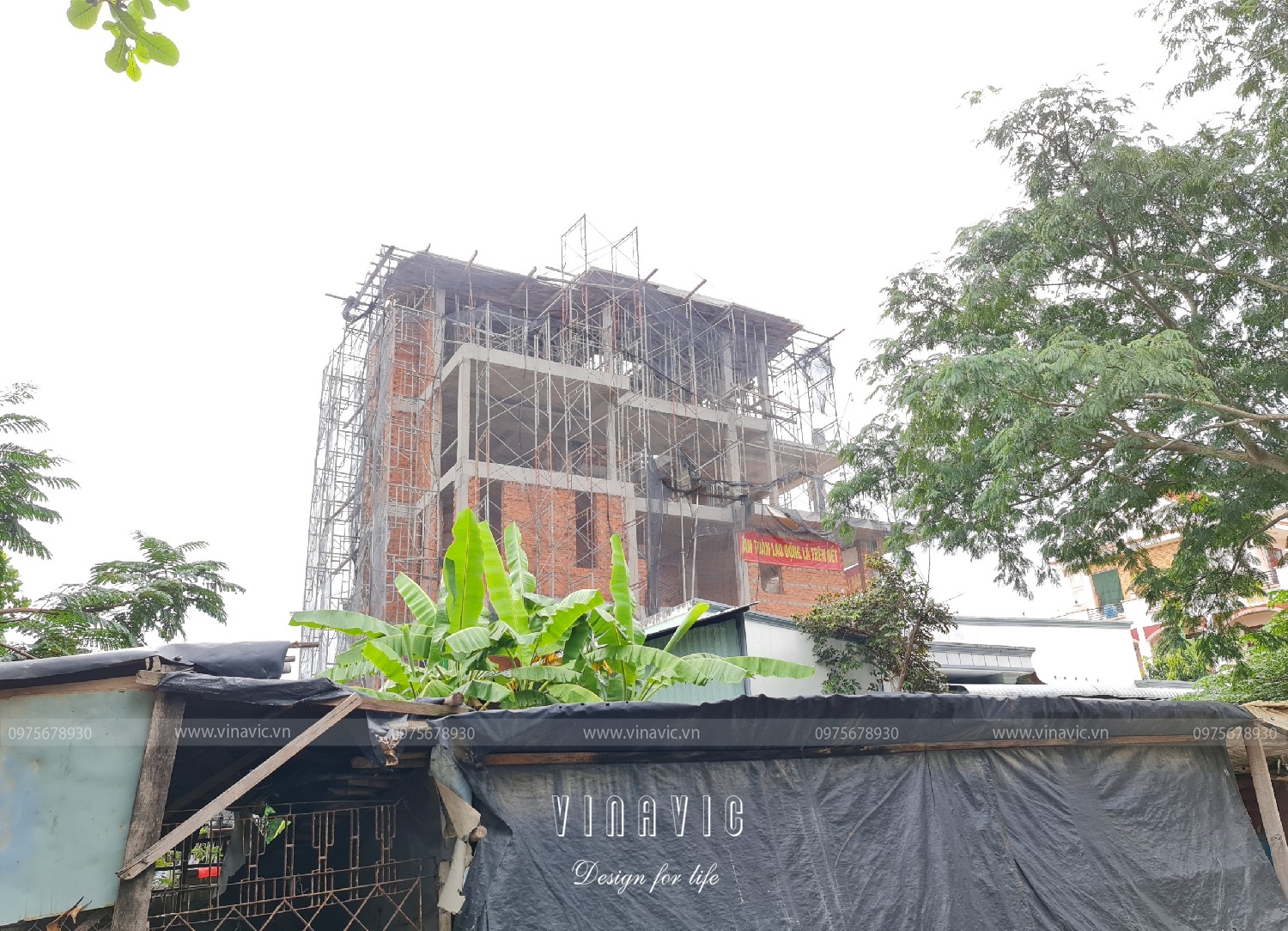 Thi công biệt thự phố 3 tầng hiện đại 98m2 (CĐT: Mr Sơn - Tp HCM) TCBT2225