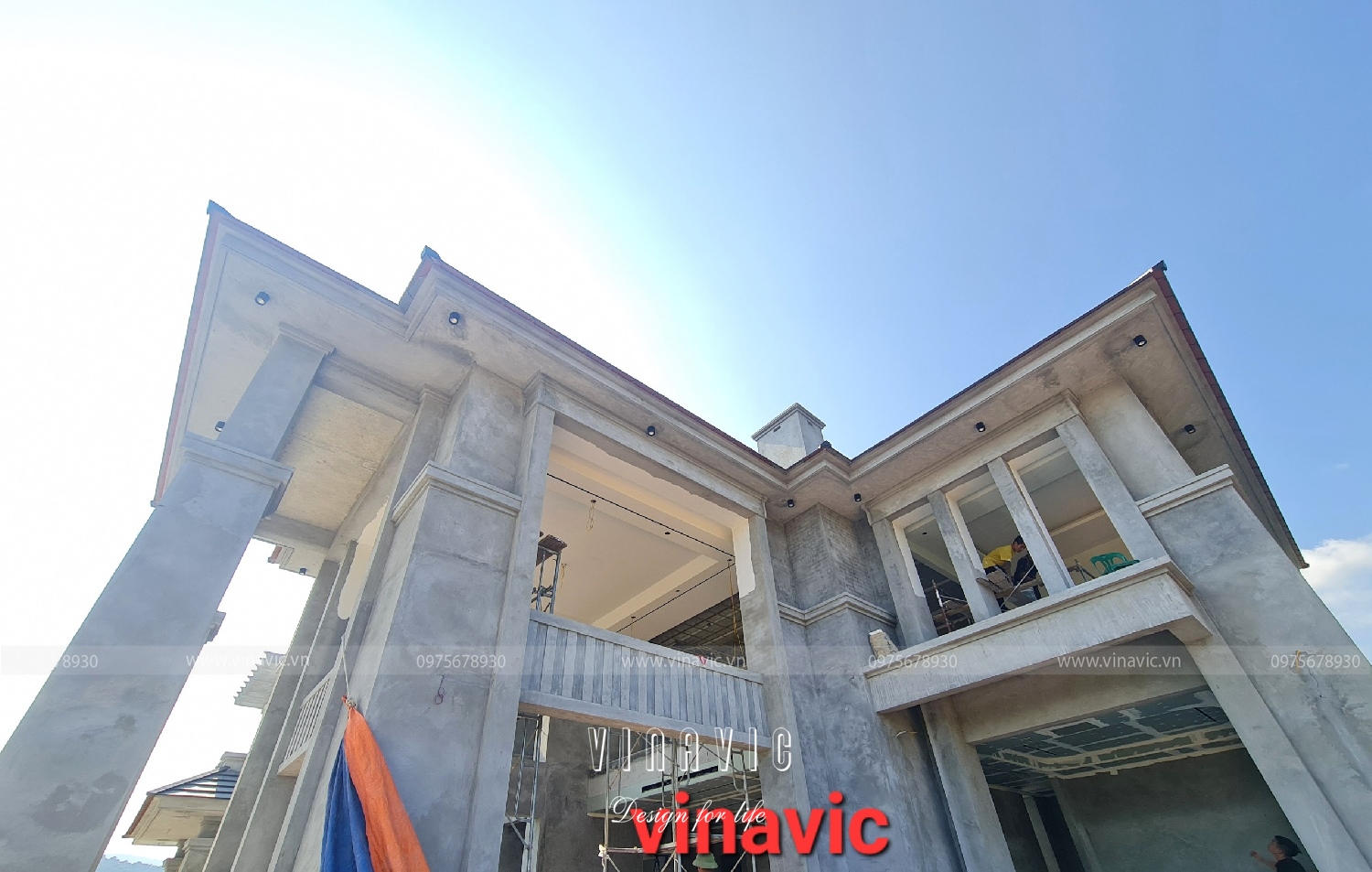 Thi công biệt thự hiện đại 2 tầng 210m2 (CĐT: Mr Mẫn - Hà Nội) TCBT2227