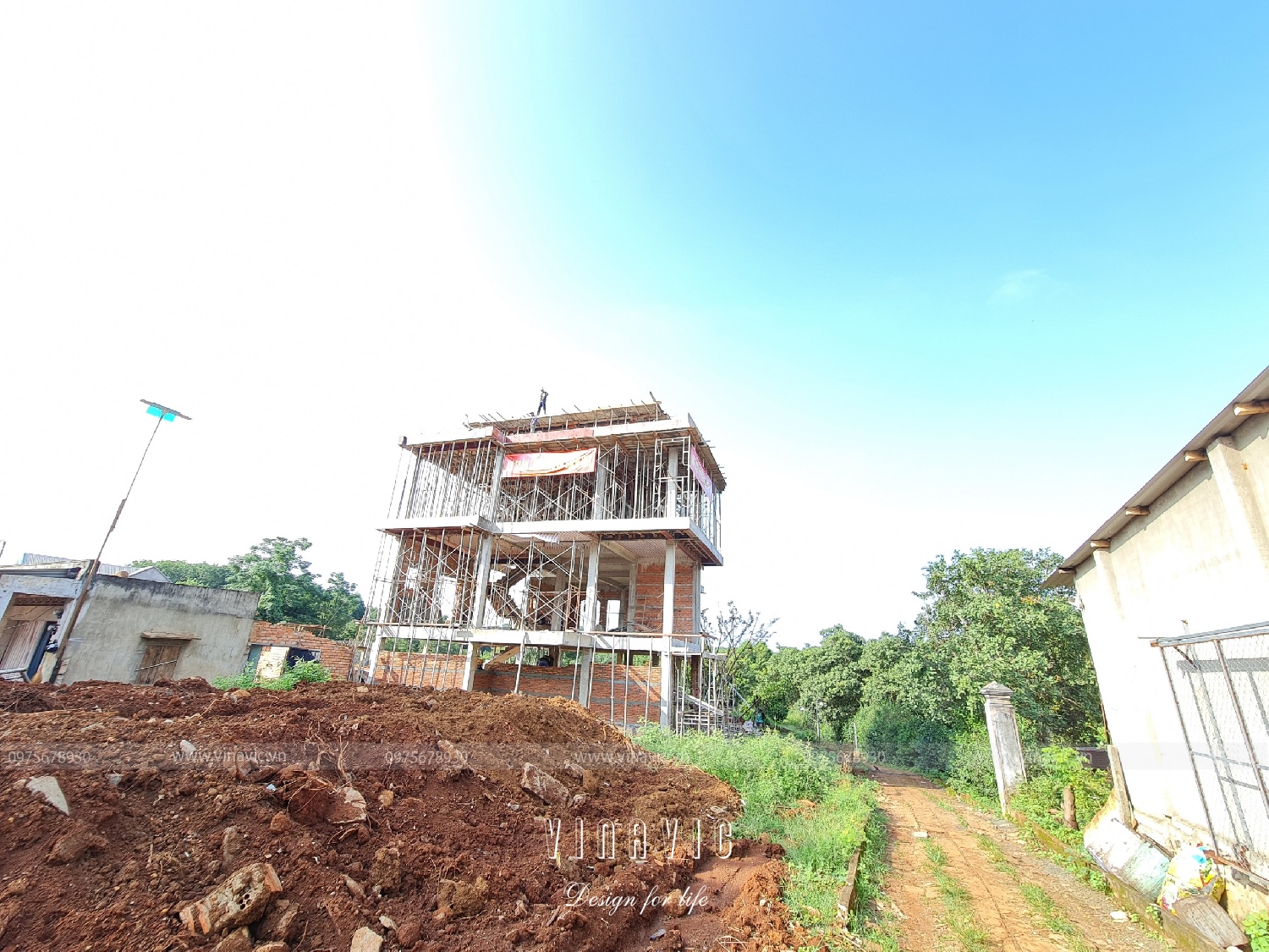 Thi công nhà biệt thự 3 tầng 11x16m (CĐT: Mr Toàn - Bình Phước) TCBT2232