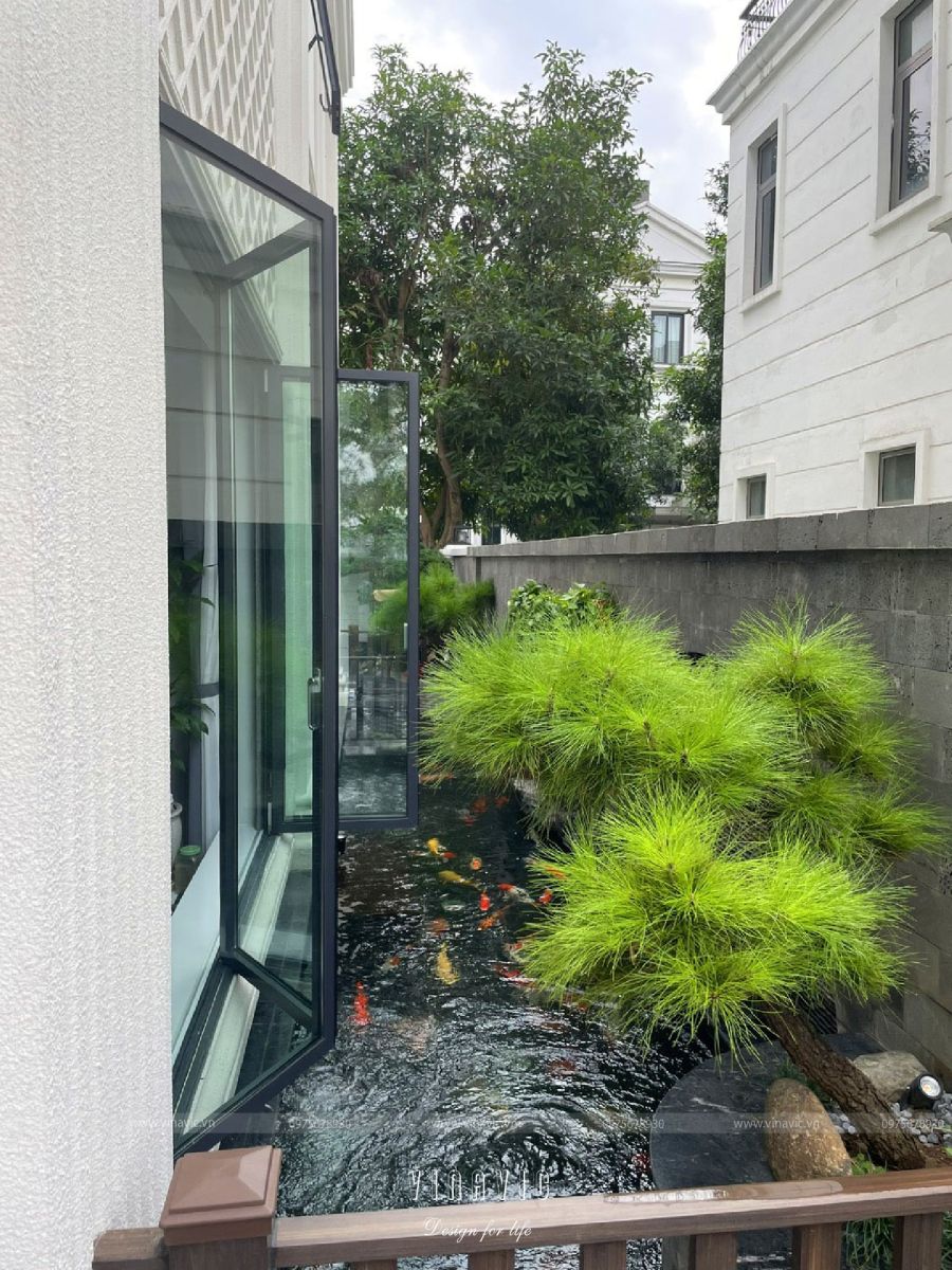 Thi công tiểu cảnh sân vườn