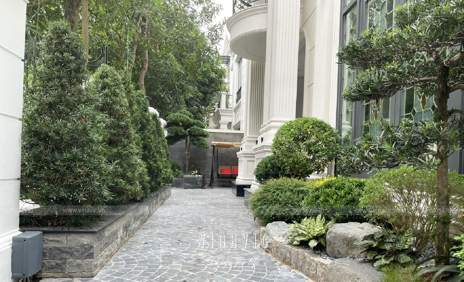 Thi công tiểu cảnh sân vườn