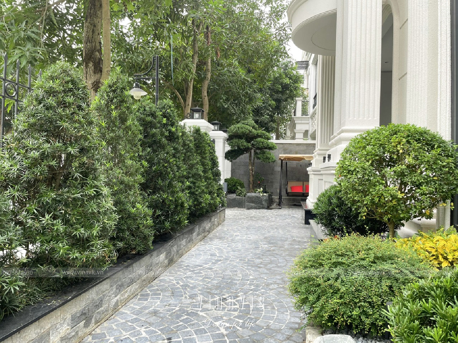 Thi công tiểu cảnh sân vườn