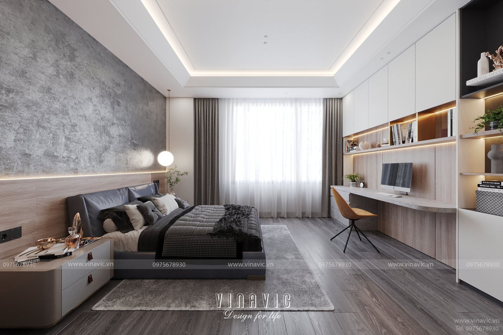 Mẫu nội thất nhà phố mặt tiền 4.5m x 16m (CĐT: Mr Thắng - An Giang) NT2324