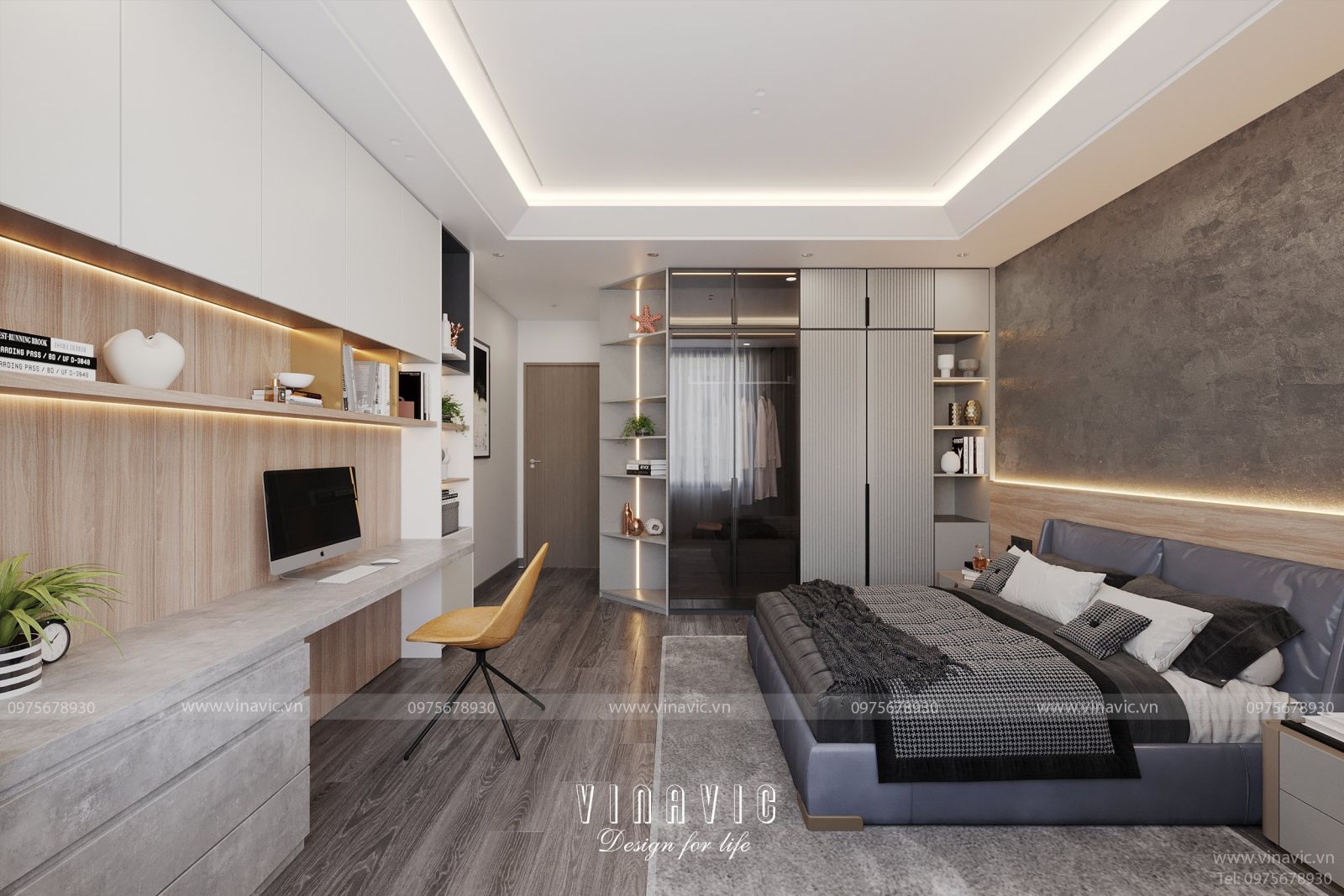 Mẫu nội thất nhà phố mặt tiền 4.5m x 16m (CĐT: Mr Thắng - An Giang) NT2324