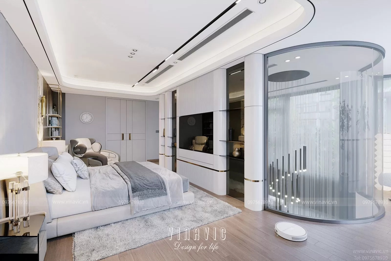 Phòng ngủ hợp phong thủy cho người mệnh kim