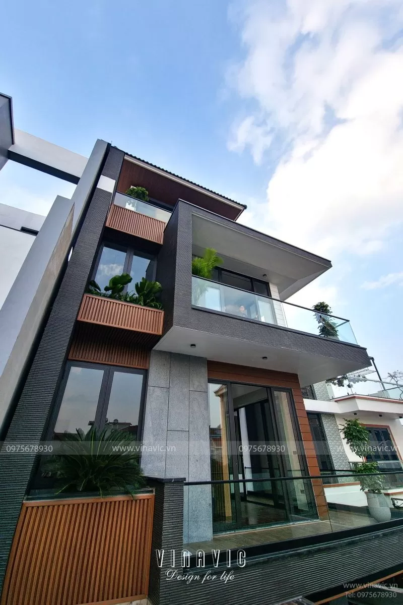 Thi công biệt thự 3 tầng hiện đại 234m2