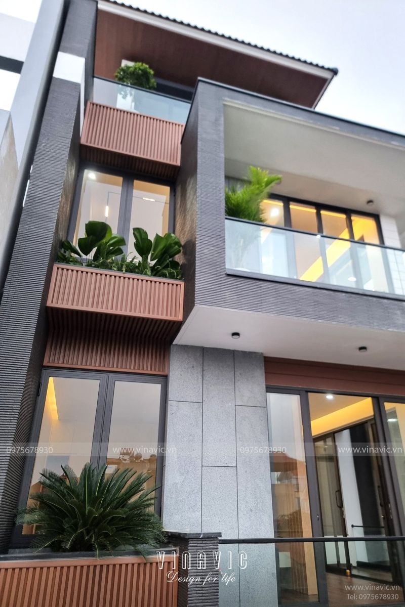 Thi công biệt thự 3 tầng hiện đại 234m2