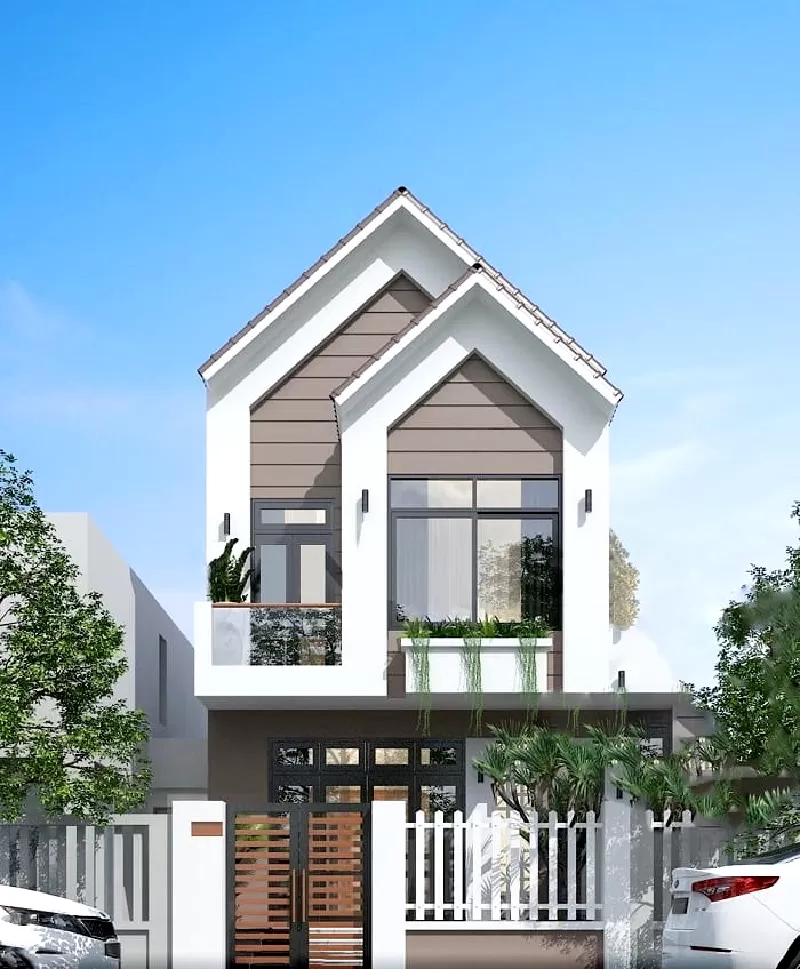 Phần mái thái khiến căn nhà thêm cao ráo