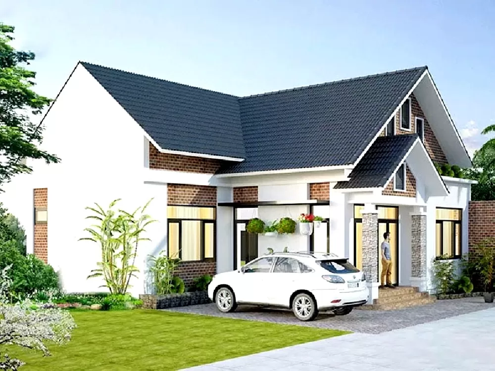 Bố trí mặt tiền hợp lý, khoa học, mang đến không gian sống tiện nghi và thoải mái.