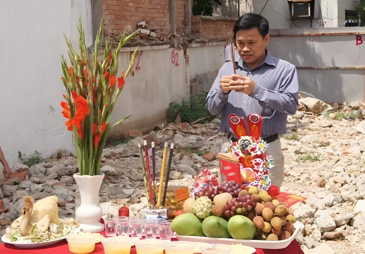 Lễ vật cần chuẩn bị kỹ khi cúng động thổ