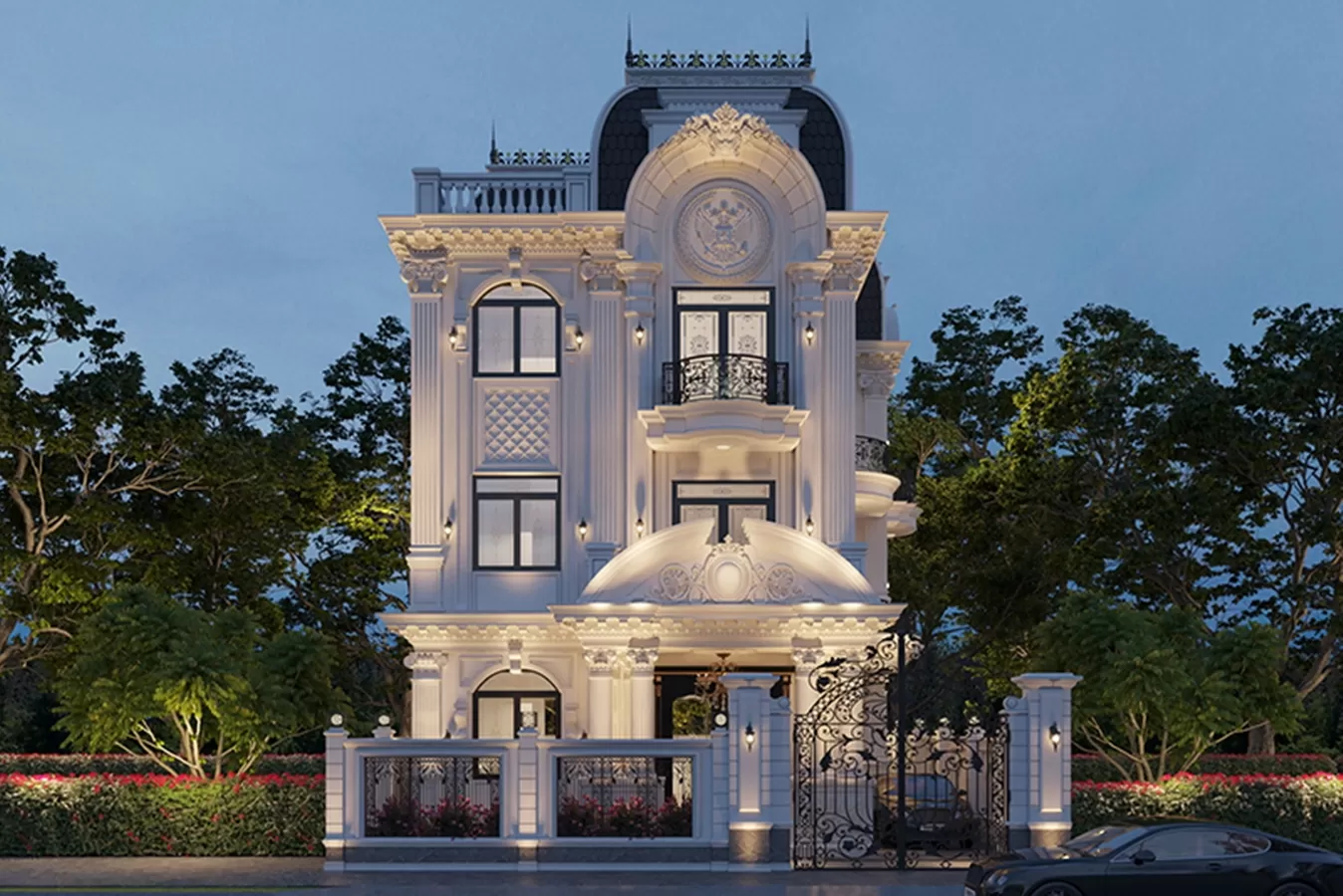 Biệt thự phố nổi bật với vẻ đẹp thanh lịch và quý phái