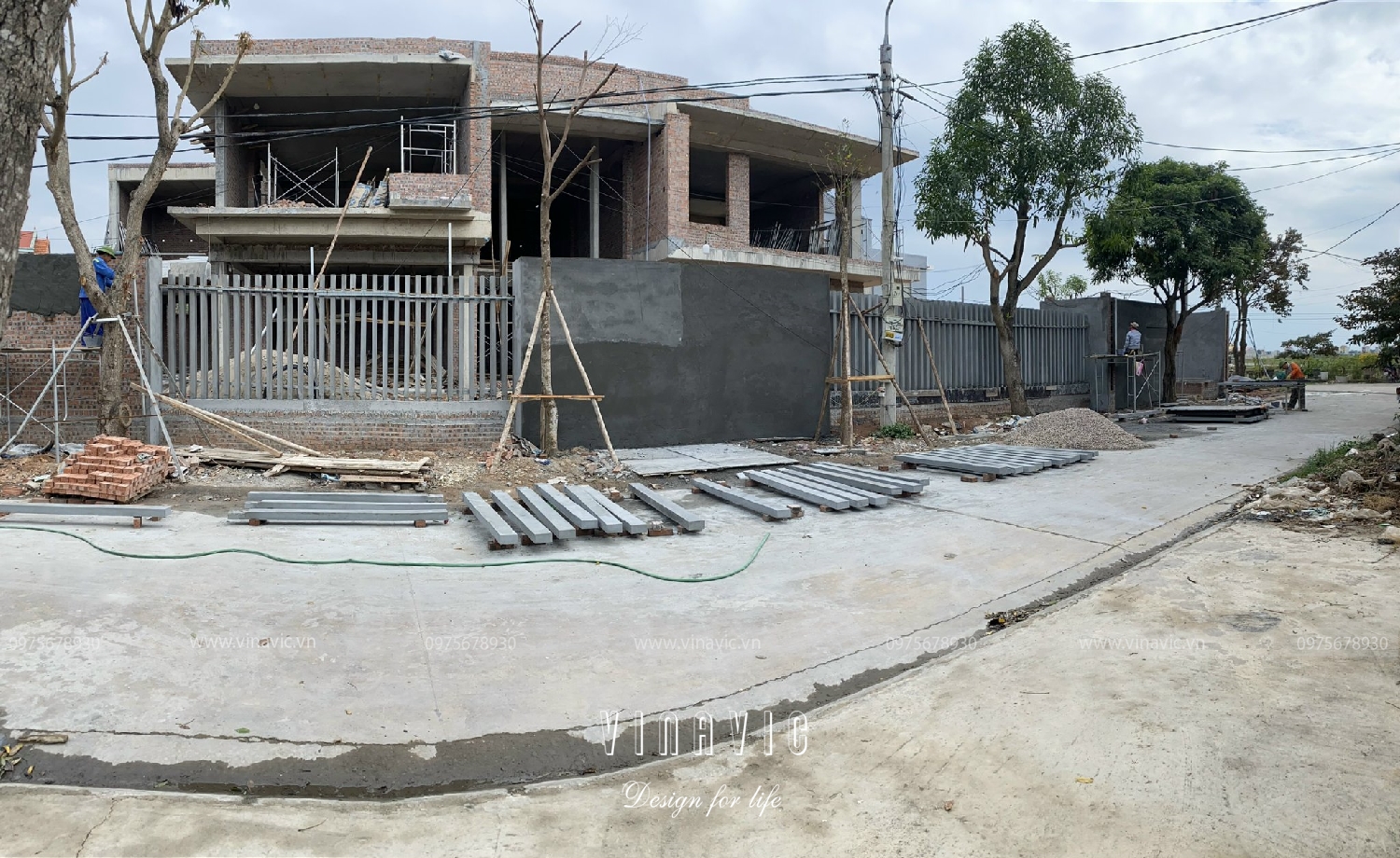 Thi công biệt thự hiện đại 3 tầng 270m2 (CĐT: Mr Dương - Bắc Giang) TCBT2209