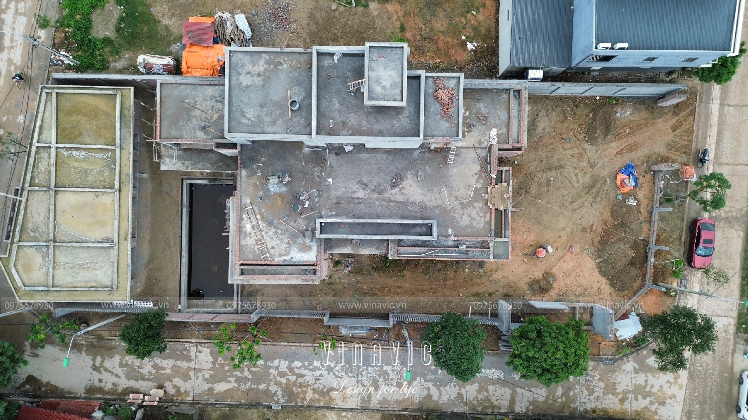 Thi công biệt thự hiện đại 3 tầng 270m2 (CĐT: Mr Dương - Bắc Giang) TCBT2209