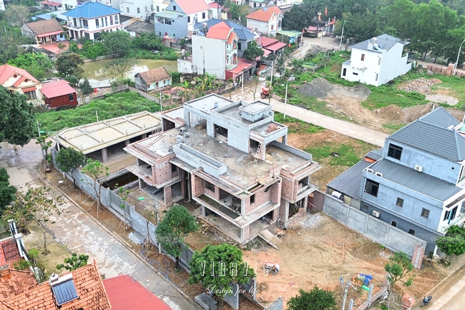 Thi công biệt thự hiện đại 3 tầng 270m2 (CĐT: Mr Dương - Bắc Giang) TCBT2209