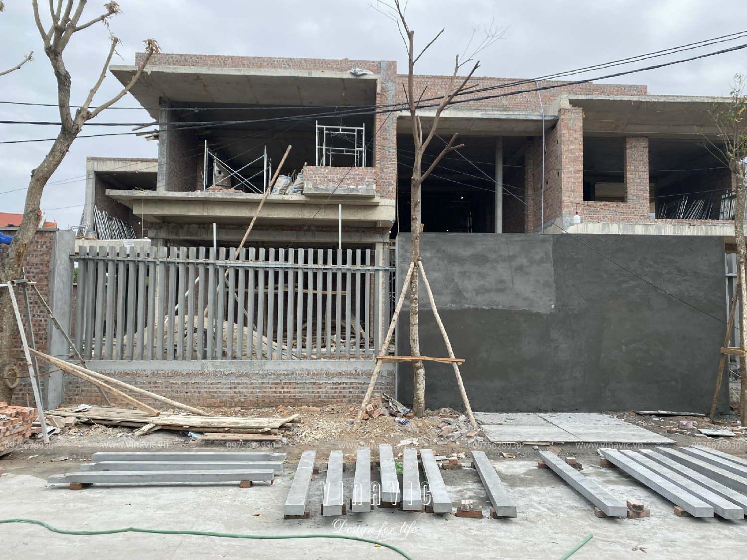 Thi công biệt thự hiện đại 3 tầng 270m2 (CĐT: Mr Dương - Bắc Giang) TCBT2209