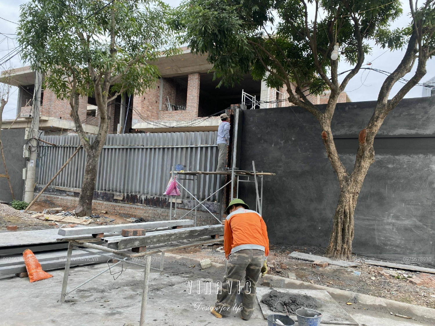 Thi công biệt thự hiện đại 3 tầng 270m2 (CĐT: Mr Dương - Bắc Giang) TCBT2209