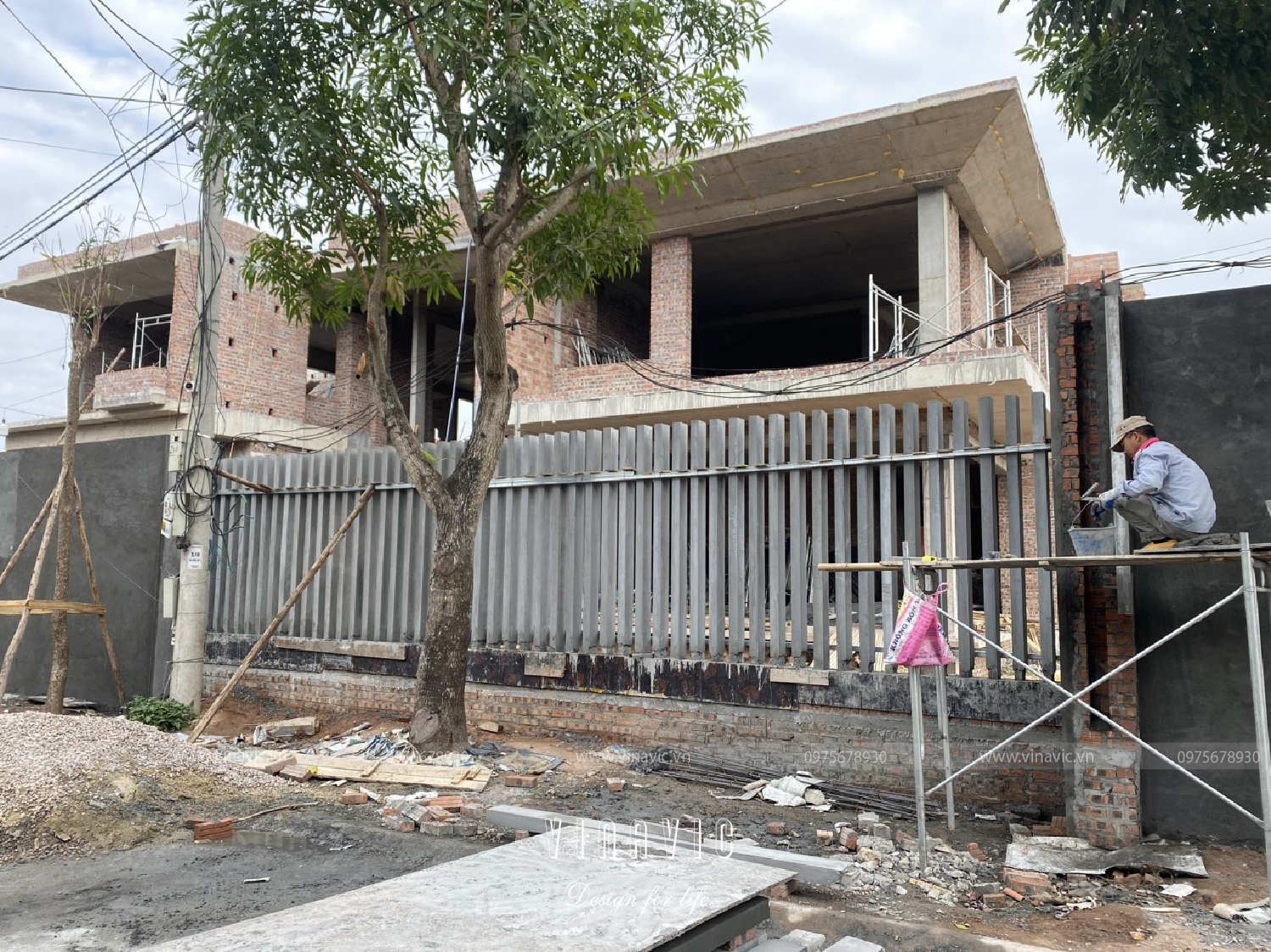 Thi công biệt thự hiện đại 3 tầng 270m2 (CĐT: Mr Dương - Bắc Giang) TCBT2209