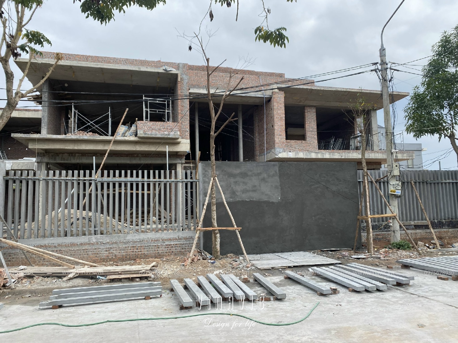 Thi công biệt thự hiện đại 3 tầng 270m2 (CĐT: Mr Dương - Bắc Giang) TCBT2209