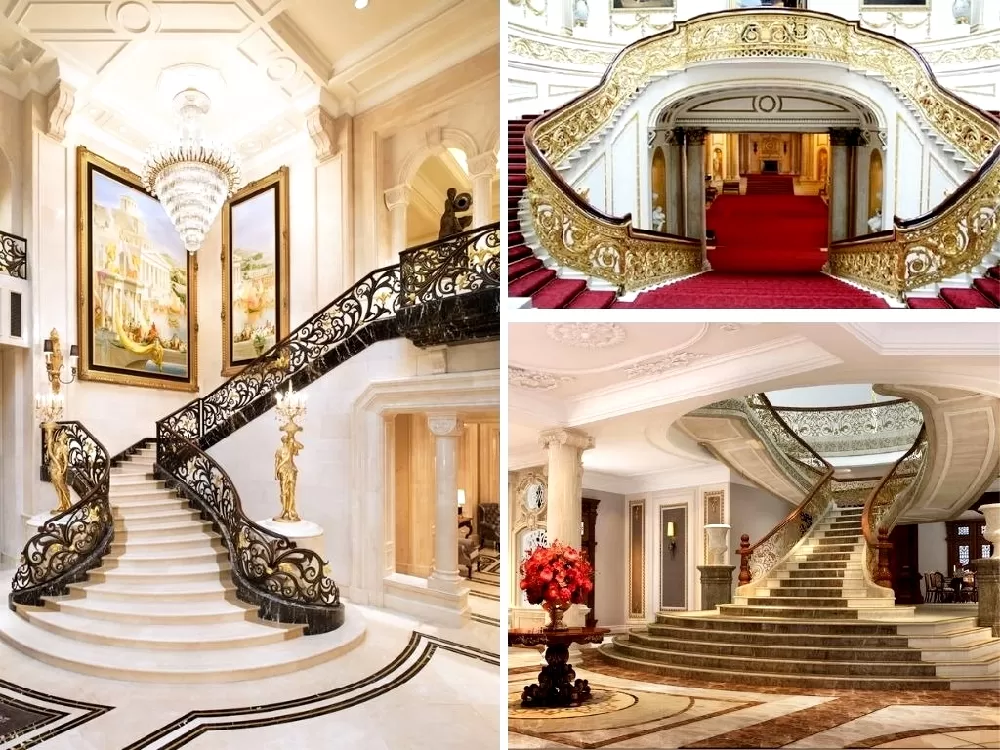 Lưu ý vị trí đặt cầu thang để không gian biệt thự hài hòa