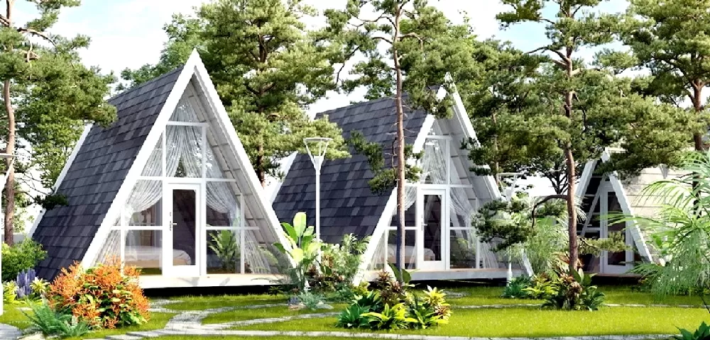 Thiết kế  farmstay kiểu hình tam giác đầy ấn tượng