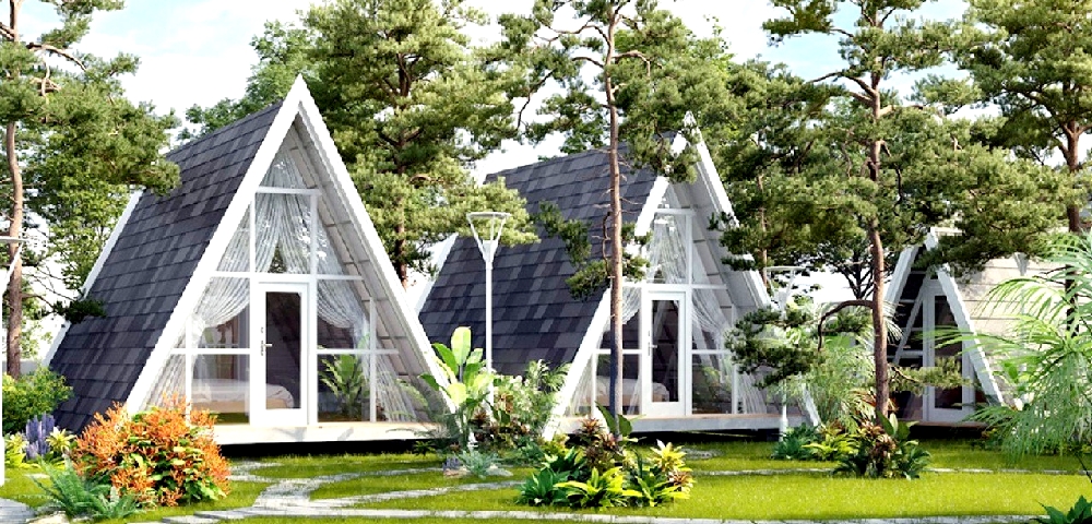 Thiết kế farmstay kiểu hình tam giác đầy ấn tượng