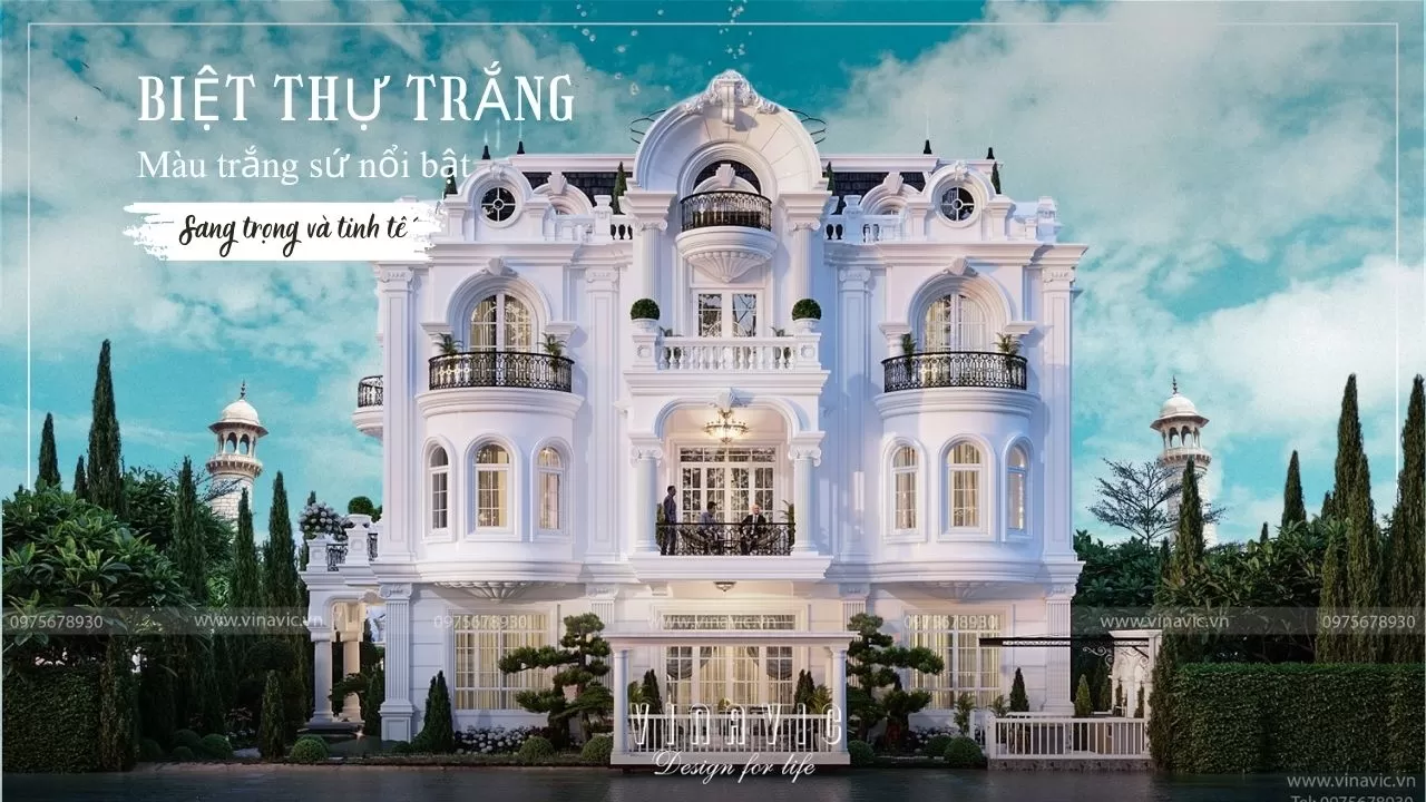 Biệt thự màu trắng