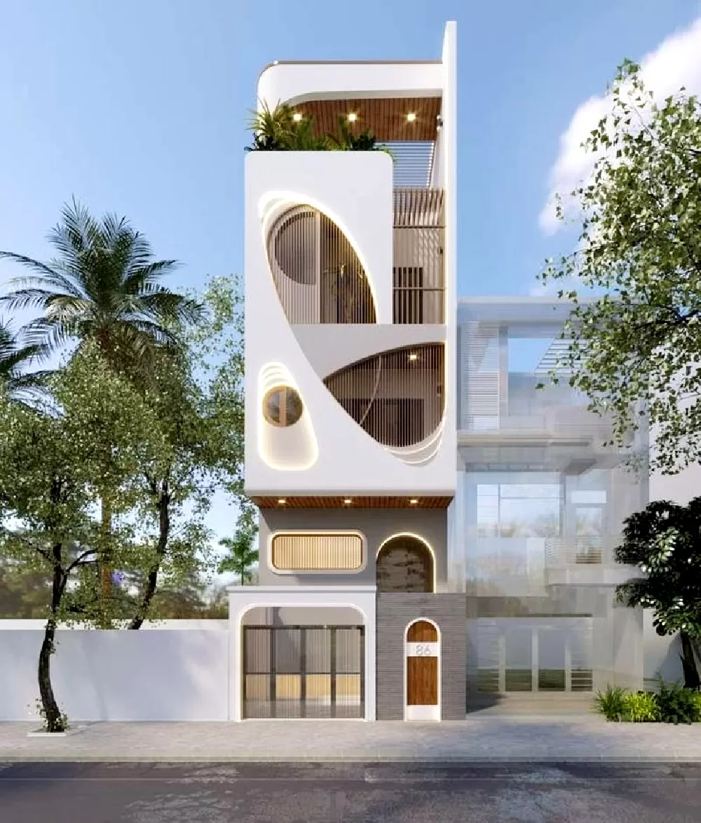 Hệ thống cửa sổ lớn giúp lấy sáng và gió tự nhiên