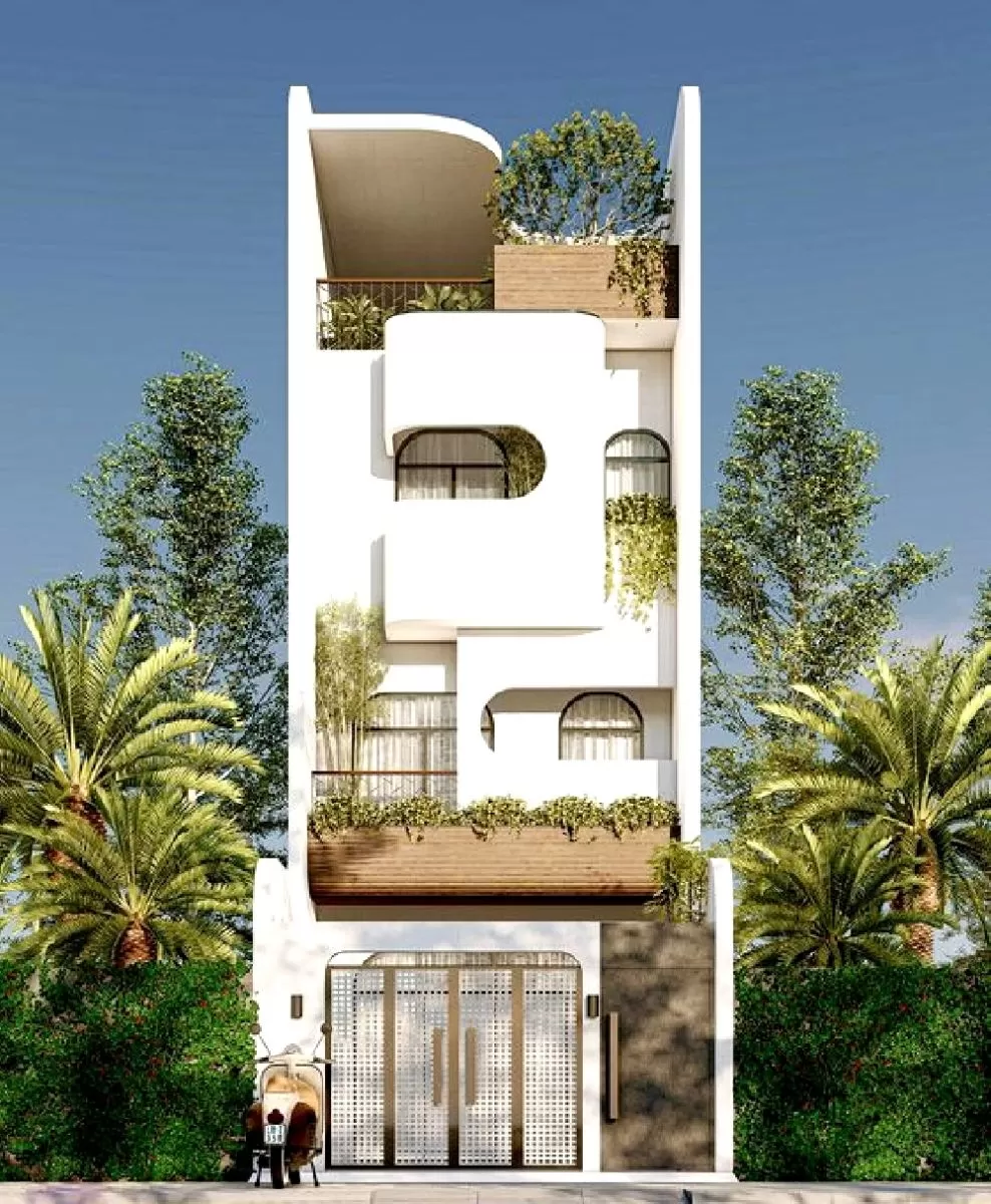  Cửa sổ hình vòm là một đặc trưng của kiến trúc Địa Trung Hải.