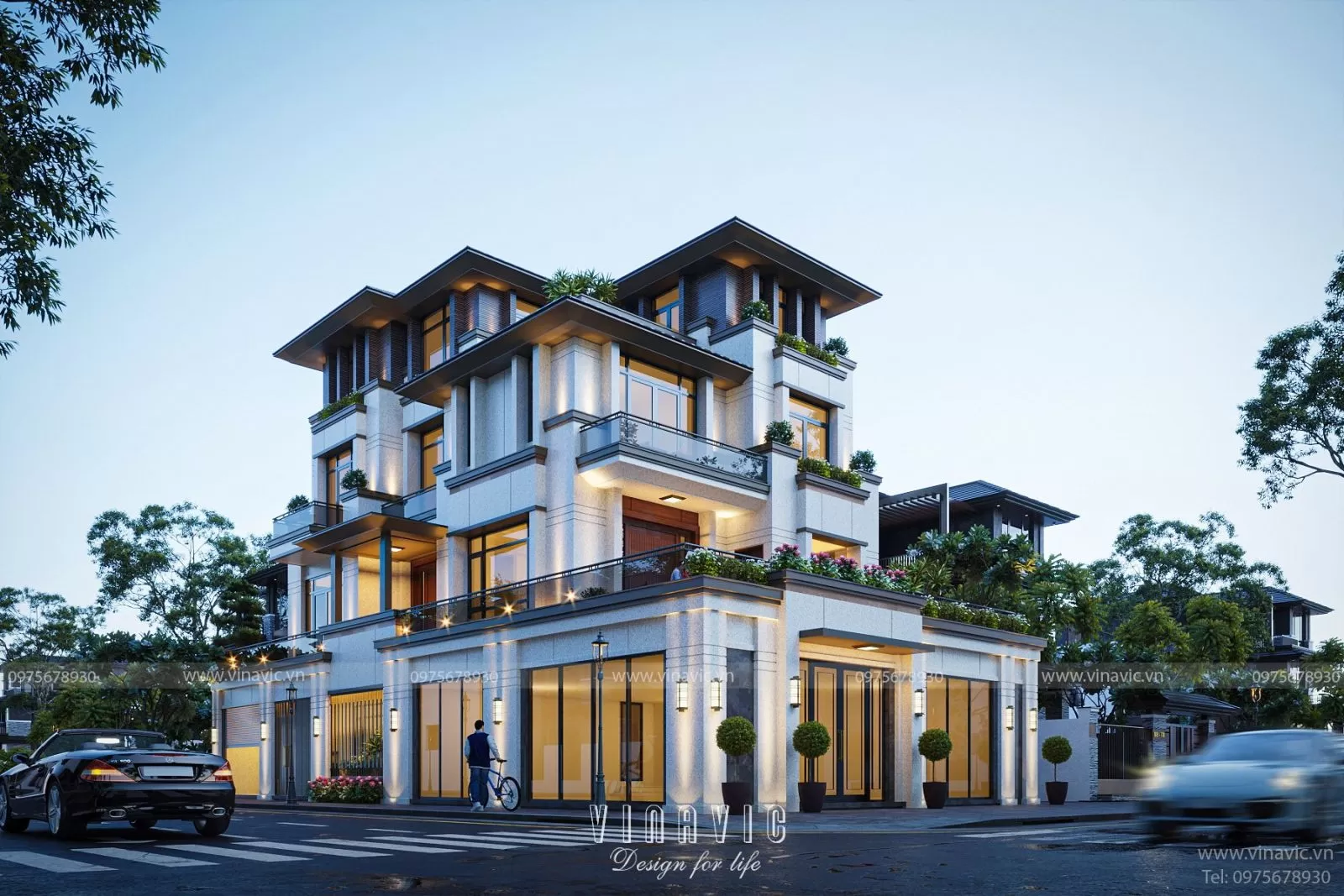 Dự án thiết kế biệt thự 300m2 BT2356