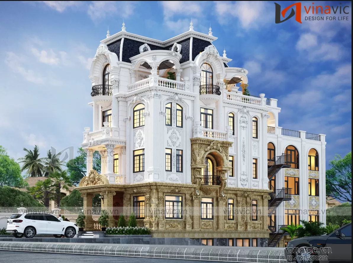 ác chi tiết kiến trúc được bố trí cân đối, hài hòa, tạo nên tổng thể đẹp mắt và thu hút mọi ánh nhìn.