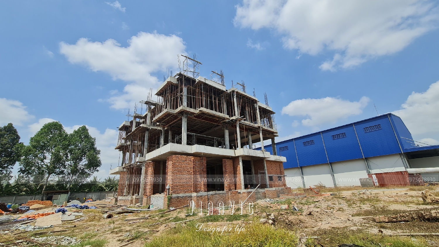 Thi công biệt thự 1 trệt 3 tầng hiện đại 475m2 (CĐT:Mr Minh - An Giang) TCBT2239