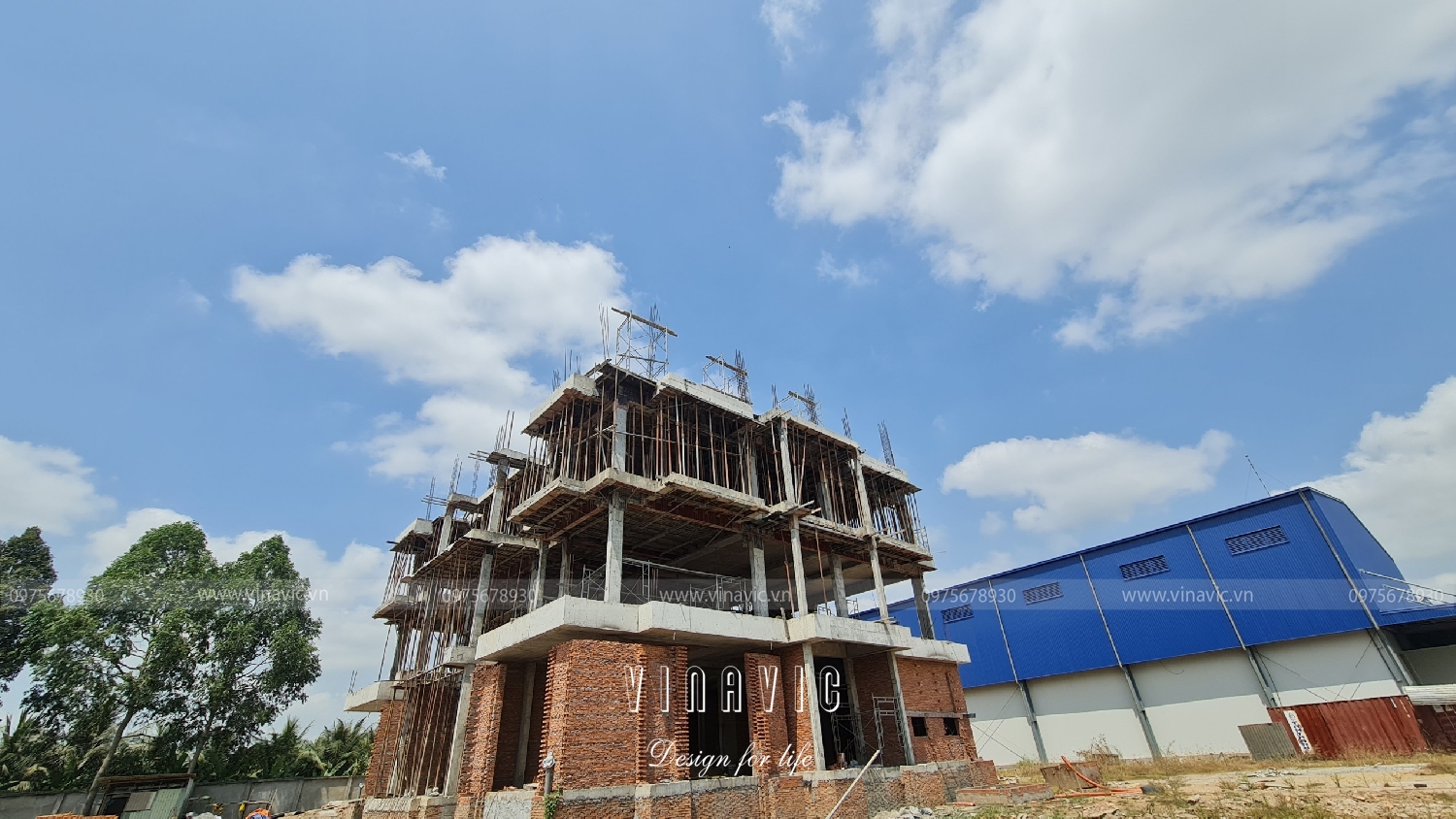 Thi công biệt thự 1 trệt 3 tầng hiện đại 475m2 (CĐT:Mr Minh - An Giang) TCBT2239