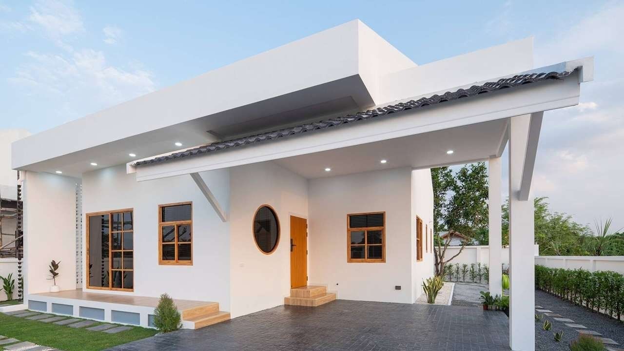 Nhà 1 Tầng 3 Phòng Ngủ 100m2 Mang Phong Cách Tối Giản Nhẹ Nhàng