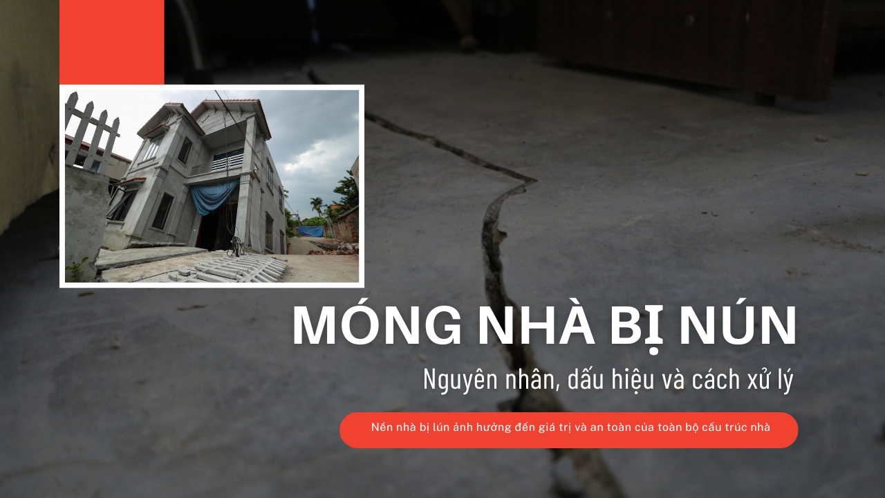 Móng nhà bị lún