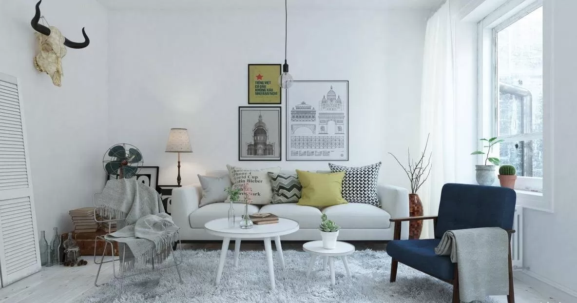 Sử dụng đồ trang trí décor để không gian Scandinavian có thêm điểm nhấn nổi bật