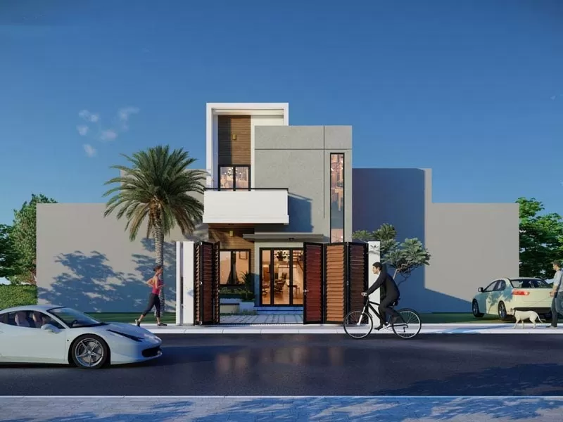 Mặt tiền rộng rãi giúp gia chủ tận dụng kinh doanh như mong muốn