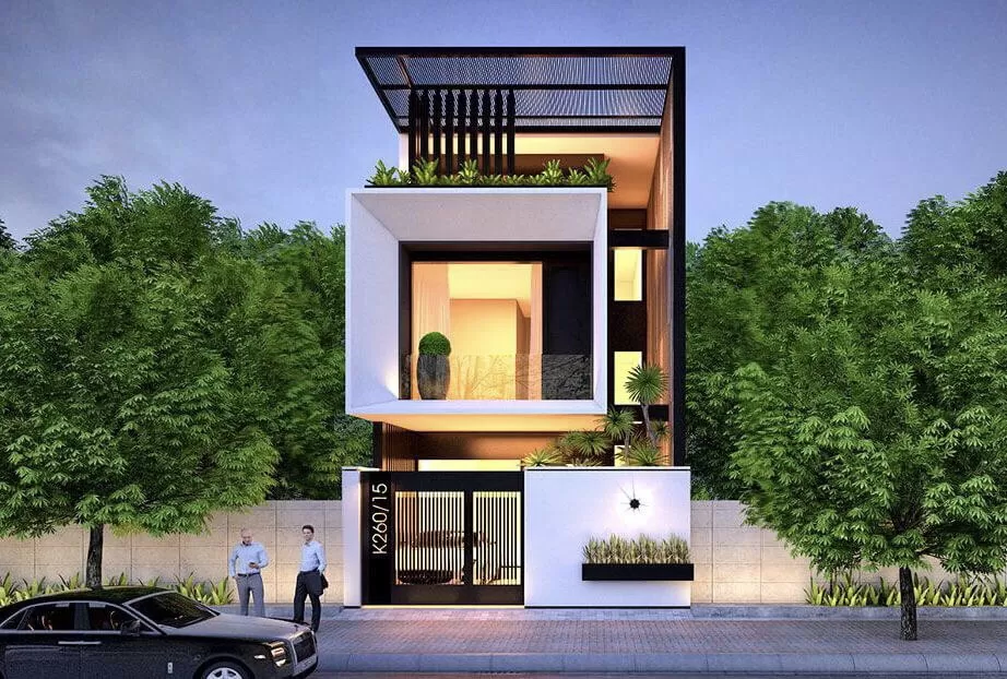 Nhiều mẫu nhà phố 2 tầng đa dạng kiến trúc cực kỳ thu hút