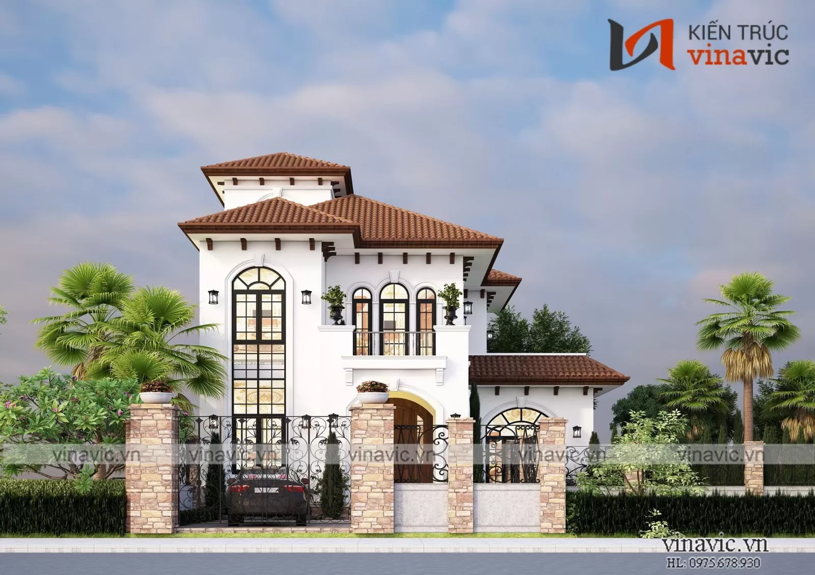 Biệt thự địa trung hải 2 tầng 144m2