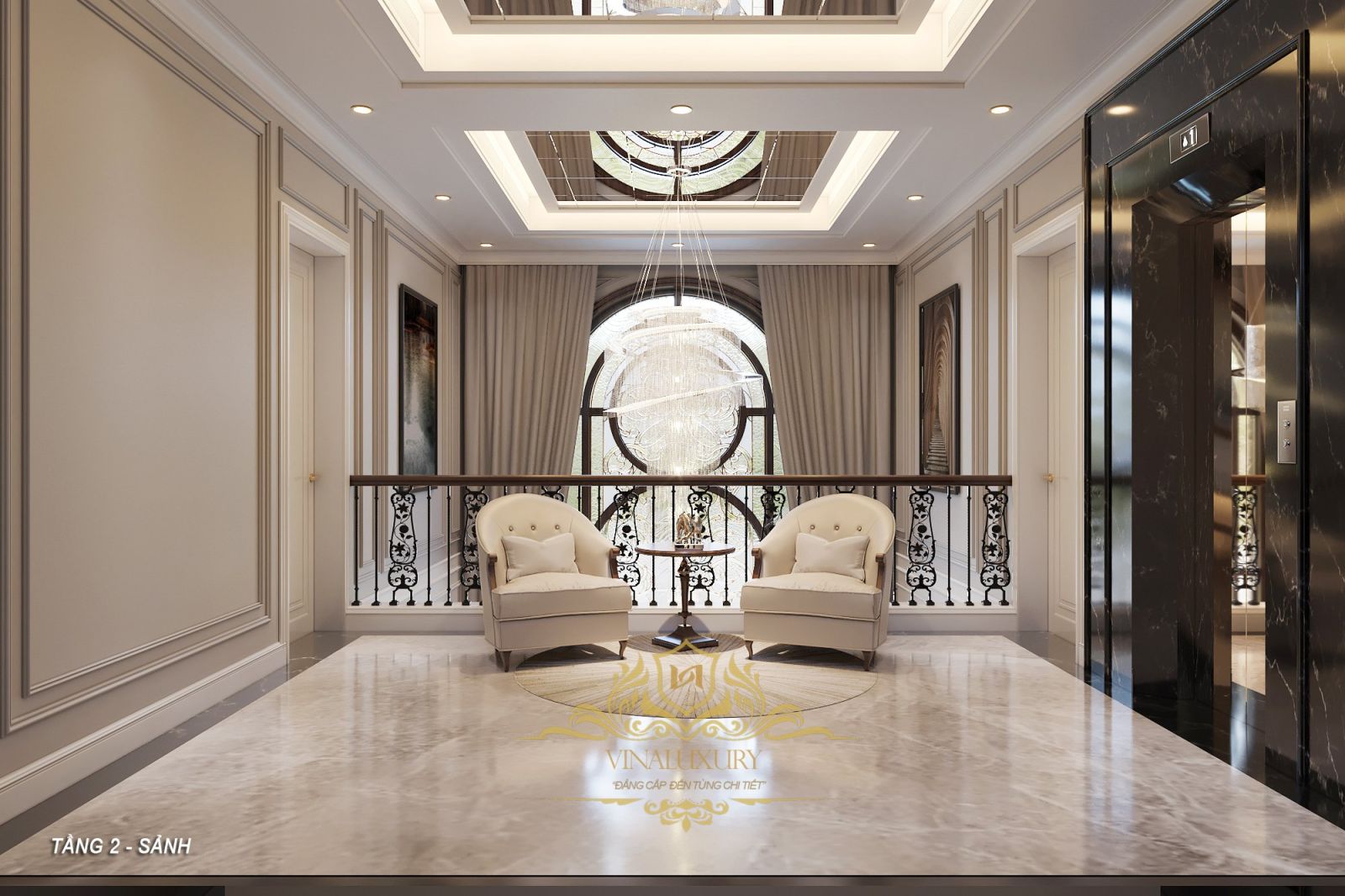 Thiết kế nội thất biệt thự 3 tầng 195m2 (CĐT: Mr Tùng - Thanh Hóa) NT2327