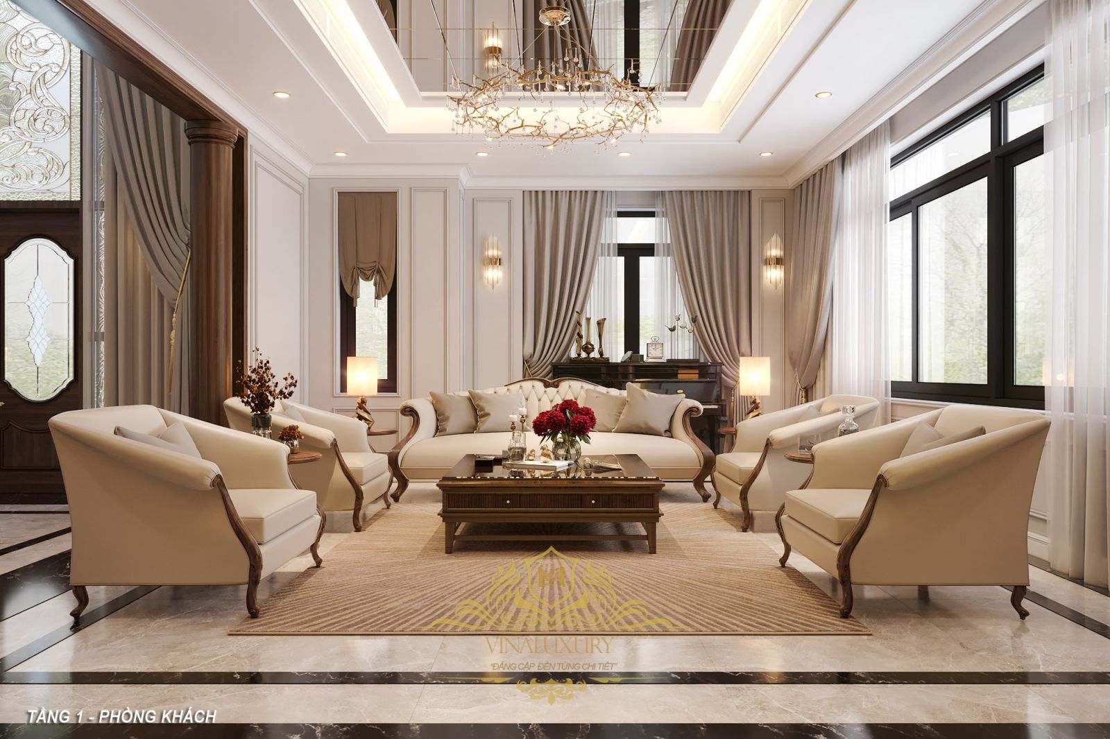 Phối cảnh phòng khách