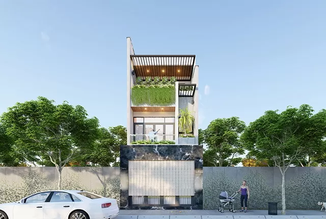 Phong cách hiện đại kết hợp không gian xanh mát không thể rời mắt