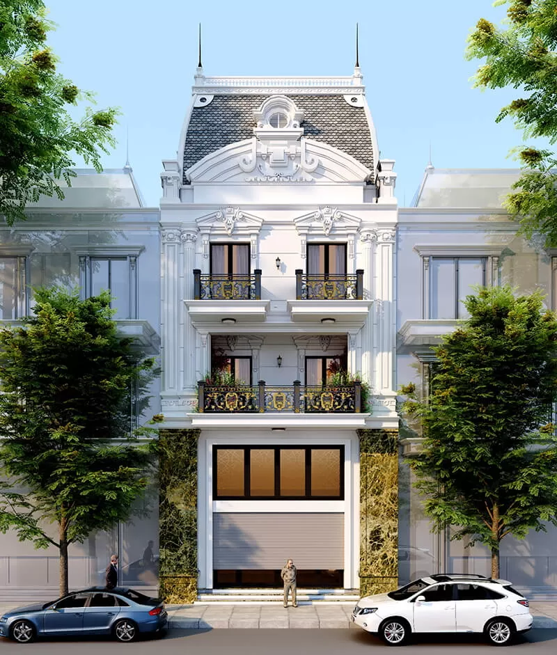 Nhà phố Tân Cổ Điển 3 tầng hút mắt