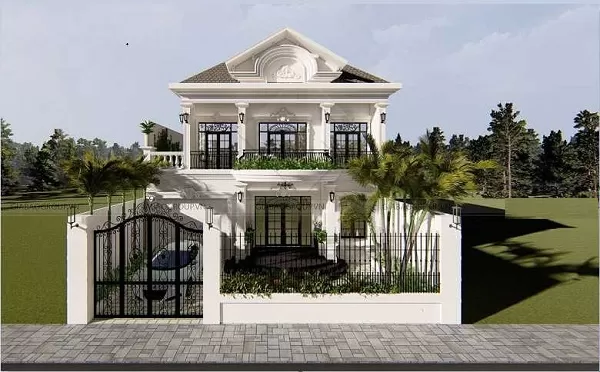 Kích thước cổng phù hợp với biệt thự Tân Cổ Điển là điều quan trọng