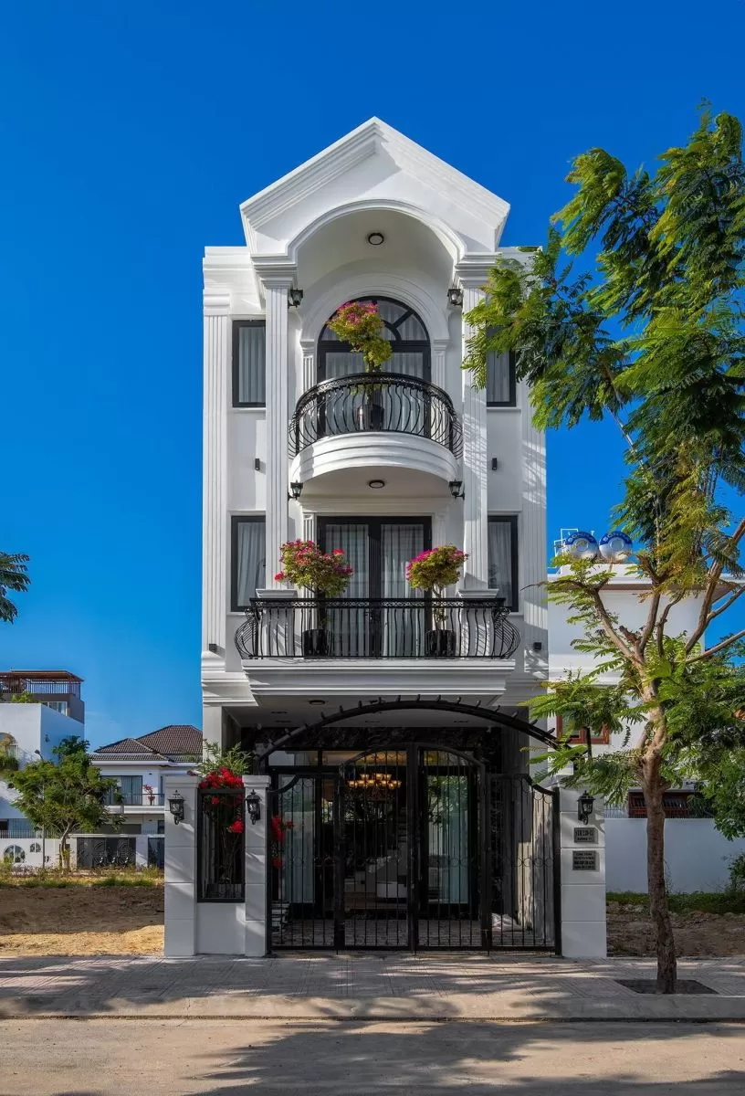 Mẫu nhà ống đẹp 3 tầng nổi bật giữa phố